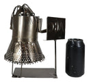 13" Tall Female Teacher With Lesson Board Hand Made Metal Wine Bottle Holder Caddy Figurine