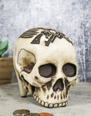 Western Cowboy Rodeo Skull Statue 6.75"Long Day Of The Dead Skull Figurine