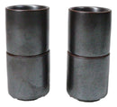 Set of 4 Iron Black Clay Tetsu Kesho Porcelain 1.25oz Ochoko Yuzu Cups