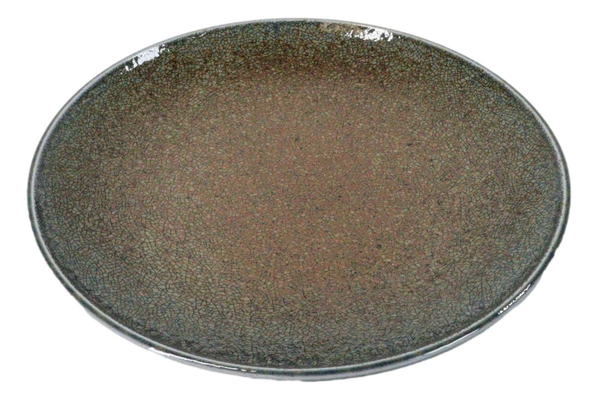 Pack Of 4 Made In Japan Porcelain Sunaji Kairagi Large Round Dinner Plates 10"D