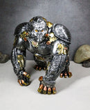 Steampunk Gearwork Cyborg Metallic Primate Silverback Gorilla Kong Figurine