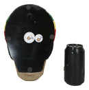 Gypsy Day of The Dead Rasta Skull With Beanie Hat Smoking Stash Wall Decor