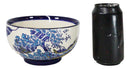 Pack Of 4 Blue Japanese Hokusai Great Wave Ceramic Soup Rice Salad Bowls 22oz