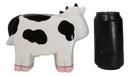 Whimsical Boxy Holstein Bovine Milk Cow Money Coin Savings Piggy Bank Figurine
