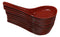 Contemporary High Gloss Red Black Melamine Asian Soup Spoons Pack Of 12 Set