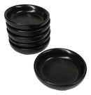 Pack Of 6 Ceramic Kokuyo Black Soy Sauce Oil Condiment Round Dishes Bowls 1.5oz