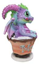 Ruth Thompson Artisan Mocha with Scotty Drake Wyrmling Dragon In Cup Figurine