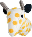 Wool Safari Giraffe Baby Animal Head Plush Doll Wall Decor Safari Collection