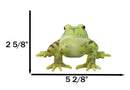 Amphibian Wild Creatures Realistic Green Frog Decorative Figurine