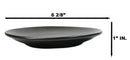 Set Of 6 Kokuyo Black Contemporary Appetizer Dessert Salad Ceramic Plates 6"D