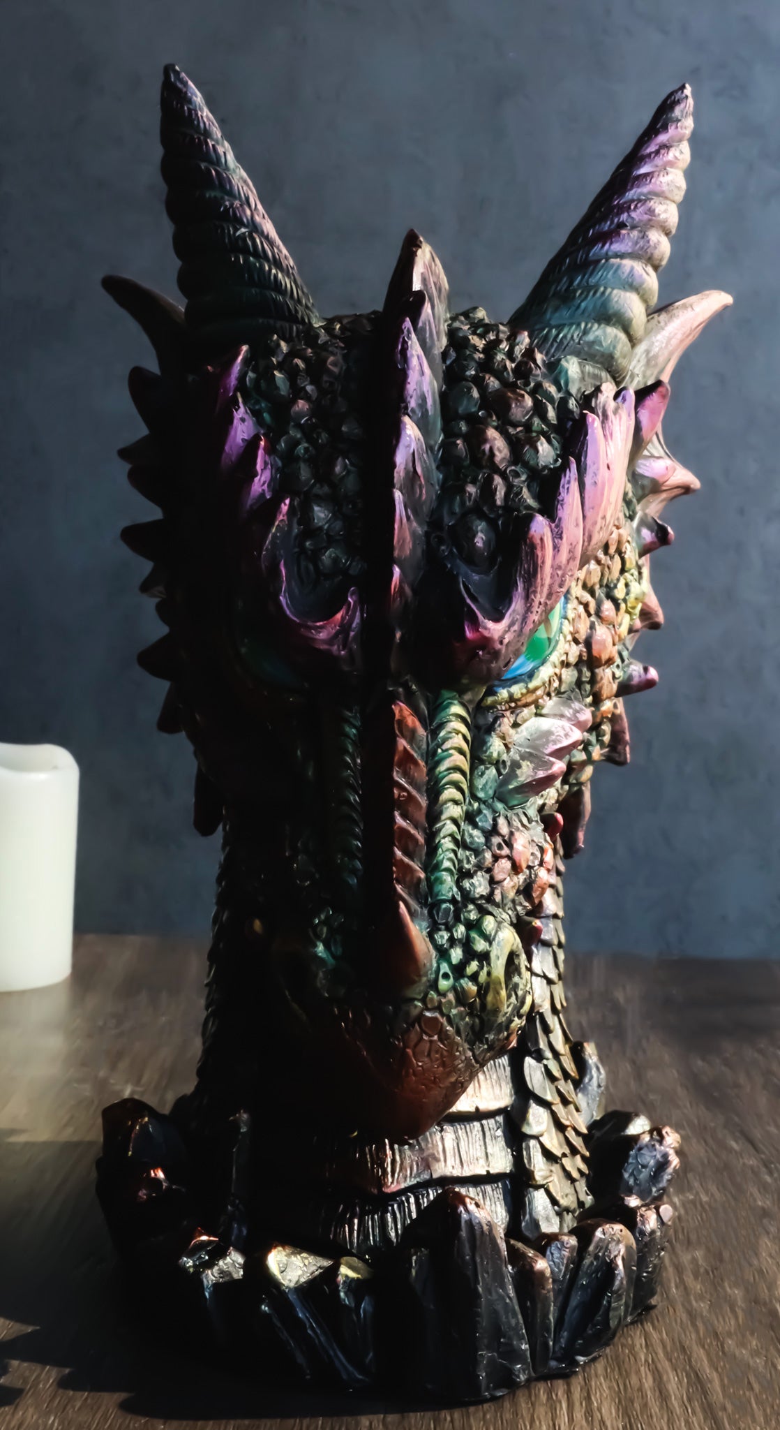 Ebros Gift Medieval Dragon Head Bust Resin Figurine Decorative Home Decor Statue - Ebros Gift