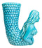 Ceramic Weathered Turquoise Mermaid Vase Planter Pot Utensil Or Wine Holder