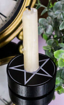 Set Of 6 Occult Wicca Witchcraft Pentagram Star Circle Spell Candle Holders 2"D