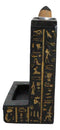 Egyptian Goddess Of Protection Bastet Hieroglyphs Backflow Incense Burner Decor
