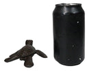 Pack Of 2 Rustic Cast Iron Swimming Sea Turtle Tortoise Hatchling 4"L Figurines