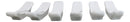 Pack Of 6 Frostflakes Yukino Hana Collection Porcelain Chopsticks Hashioki Rest