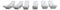 Pack Of 6 Frostflakes Yukino Hana Collection Porcelain Chopsticks Hashioki Rest