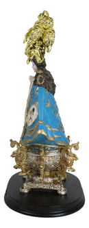 Our Lady of San Juan De Los Lagos Golden Crown And Angels Regal Blue Figurine