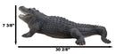 Grand Scale Realistic Nile Crocodile Baring Razor Sharp Teeth Garden Statue 30"L