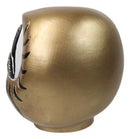 Gold Talisman of Prosperity Japanese Zen Daruma Figurine With Unpainted Eyes