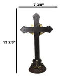 Passion of Jesus Christ Crucified On The Cross With Pointed Star Desktop Plaque