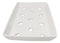 Pack Of 12 Ceramic White Neta Zara Sushi Case Plates With Drip Holes 9" By 5"