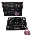Pink and Black Pretty Deadly Spirit Ouija Talking Board With Planchette Set