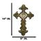 Rustic Southwestern Fleur De Lis Scrollwork God Bless A Friend Loves Wall Cross