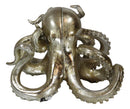 Nautical Sea Marine Octopus Bookends Pair Set Statue Antique Gold Finish