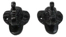 Pack of 2 Black Cast Iron Safari Wildlife Jungle Elephant Small Wall Hooks