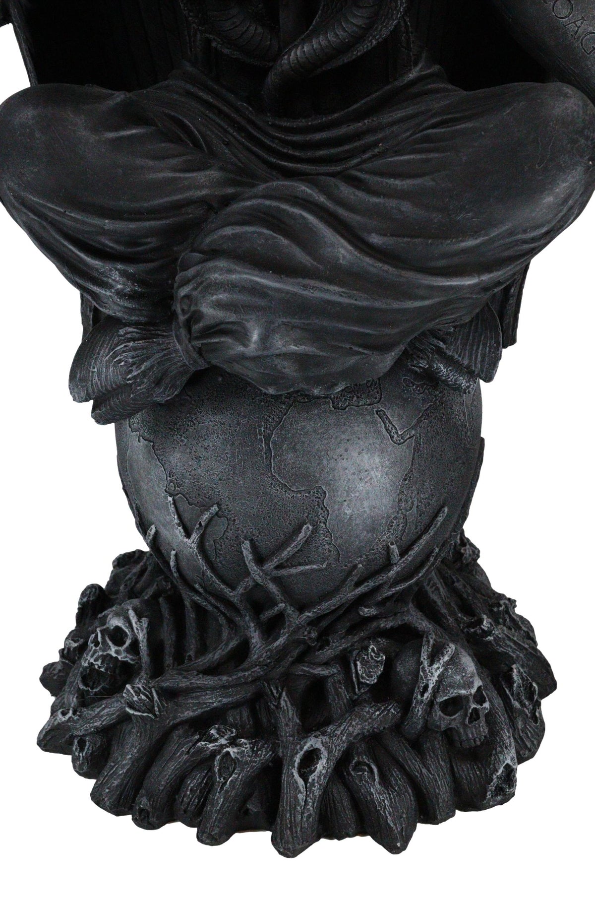 Faux Stone 3 Feet Oversized Sabbatic Goat Baphomet Statue - Ebros Gift