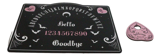 Pink and Black Pretty Deadly Spirit Ouija Talking Board With Planchette Set