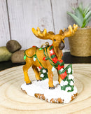 Christmas Moose Hanging Ornament Festive Elk Deer Colorful Holiday String Lights