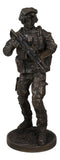 Ebros Large US Military Special Operations Covert Night Mission Soldier Statue 12.5"H