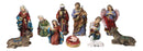 Christmas Nativity Set Mary Joseph Baby Jesus 3 Wise Men Angel 11 Pc Figurines