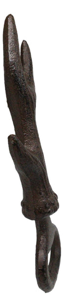 Set Of 2 Rustic Wildlife Cast Iron Stag Deer Antler Hand Beer Bottle Openers