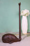 Rustic Cast Iron Marine Sperm Whale With Long Tail Kitchen Paper Towel Holder