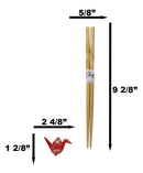 Red And Black Full Moon Cranes Set of 2 Chopsticks And Ceramic Rests Set