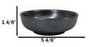 Pack Of 5 Black Tetsu Kesho Ceramic Collection Shallow Bowl Or Deep Plates 10oz