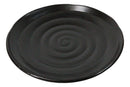 Pack Of 6 Black Kokuyo Minimalist Collection Porcelain Round Dinner Plates 9"D