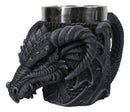 Faux Stone Gothic Horned Dragon Gargoyle Behemoth 16oz Coffee Mug Tankard Cup