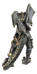 Steampunk Dragon Mechanical Cyborg Robot Sculpture Gears & Clockwork Details