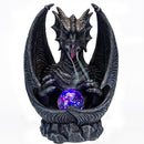 Smoke Fire Breathing Guardian Stone Dragon Backflow Incense Cone Burner Figurine