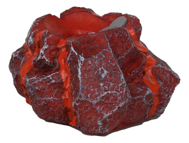 Red Magma Lava Rock LED Light Base Display Stand For Our Mini Dragon Eggs Series
