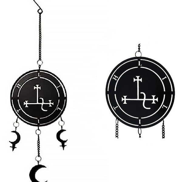 Dark Wicca Occultism Seal of Lilith Moon Sigil Spiral Wall  display picture 1