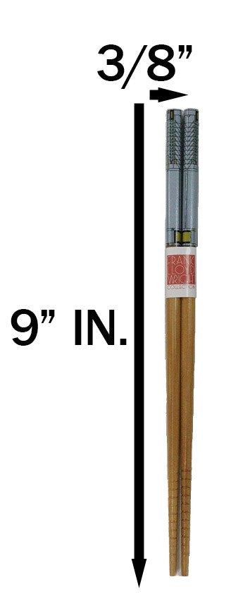 5 Pairs Of Tree Of Life Martin House Frank Wright Ridged Wooden Chopsticks Set