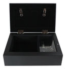 April Month Diamond Birthstone Elegance And Devotion Black Musical Trinket Box