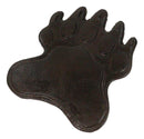 Pack of 2 Cast Iron Grizzly Bear Left and Right Paws Garden Stepping Stones