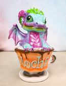 Ruth Thompson Artisan Mocha with Scotty Drake Wyrmling Dragon In Cup Figurine