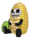 Furrybones Elotito Zesty Corn and Lime Snack Skeleton Figurine Furry Bones